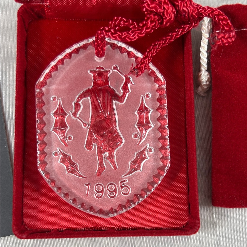 Waterford Crystal 1995 12 Days of Christmas ornament “Twelve Drummers Drumming”
